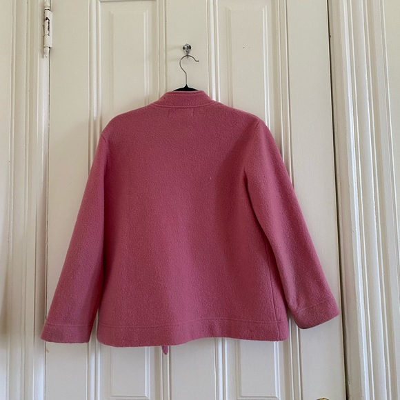 Vintage Pink Wool Coat - Picture 4 of 4